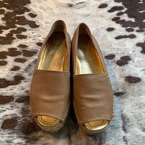 Prada open toe wedges